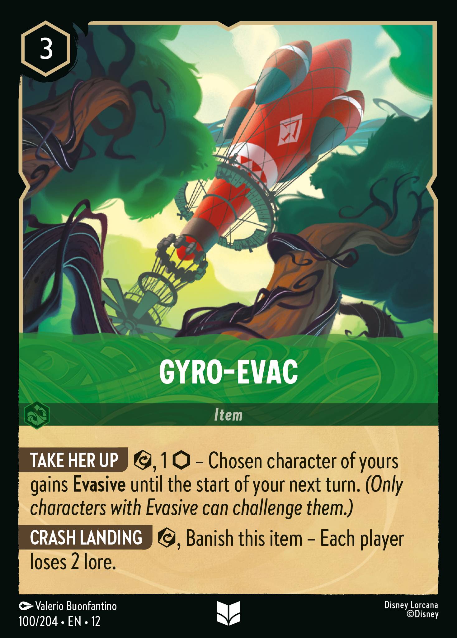 Gyro-Evac Wilds Unknown Lorcana Card Gyro-Evac Wilds Unknown Lorcana Card