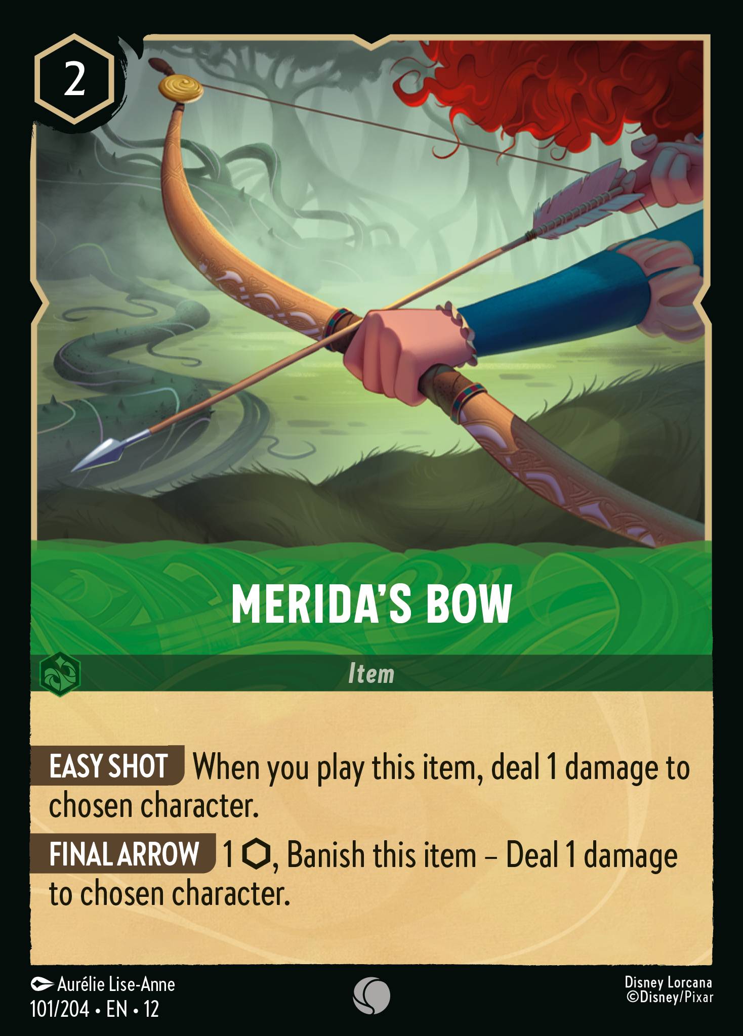 Merida's Bow Wilds Unknown Lorcana Card Merida's Bow Wilds Unknown Lorcana Card