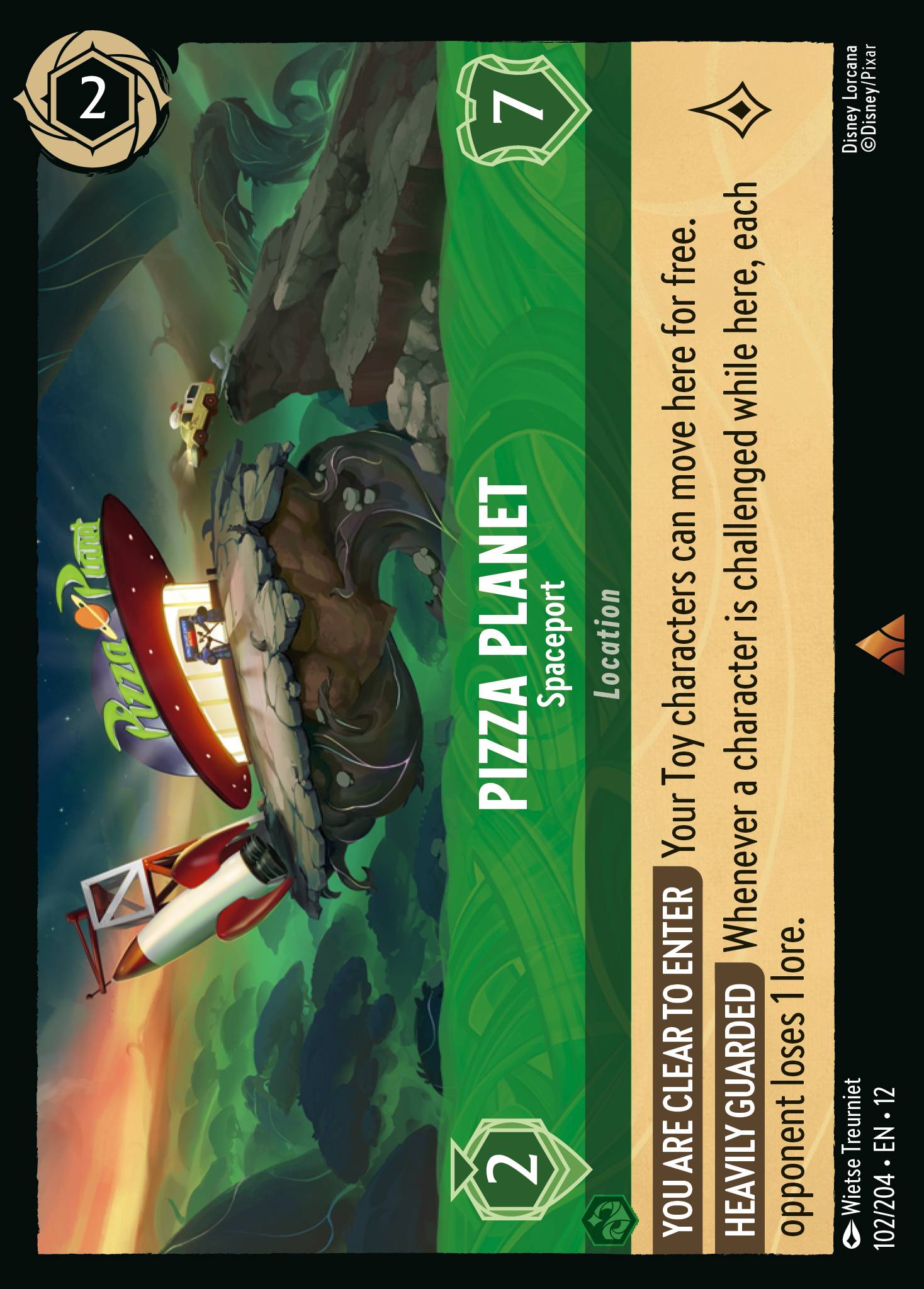 Pizza Planet Wilds Unknown Lorcana Card Pizza Planet Wilds Unknown Lorcana Card