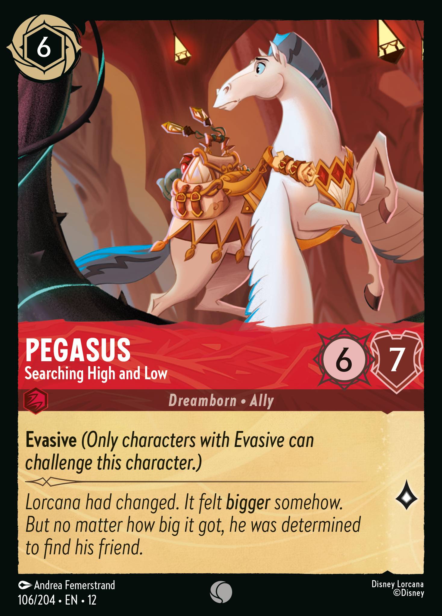 Pegasus Wilds Unknown Lorcana Card Pegasus Wilds Unknown Lorcana Card