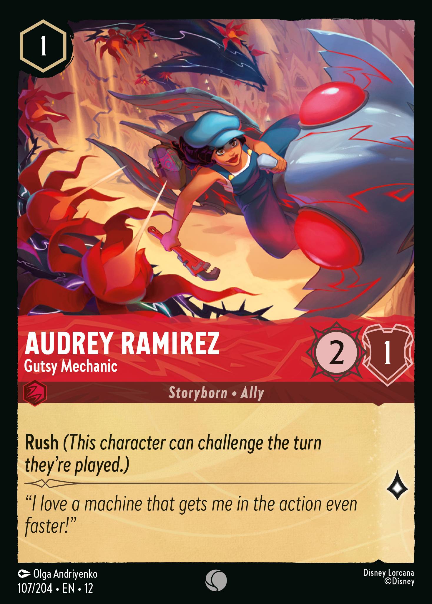 Audrey Ramirez Wilds Unknown Lorcana Card Audrey Ramirez Wilds Unknown Lorcana Card