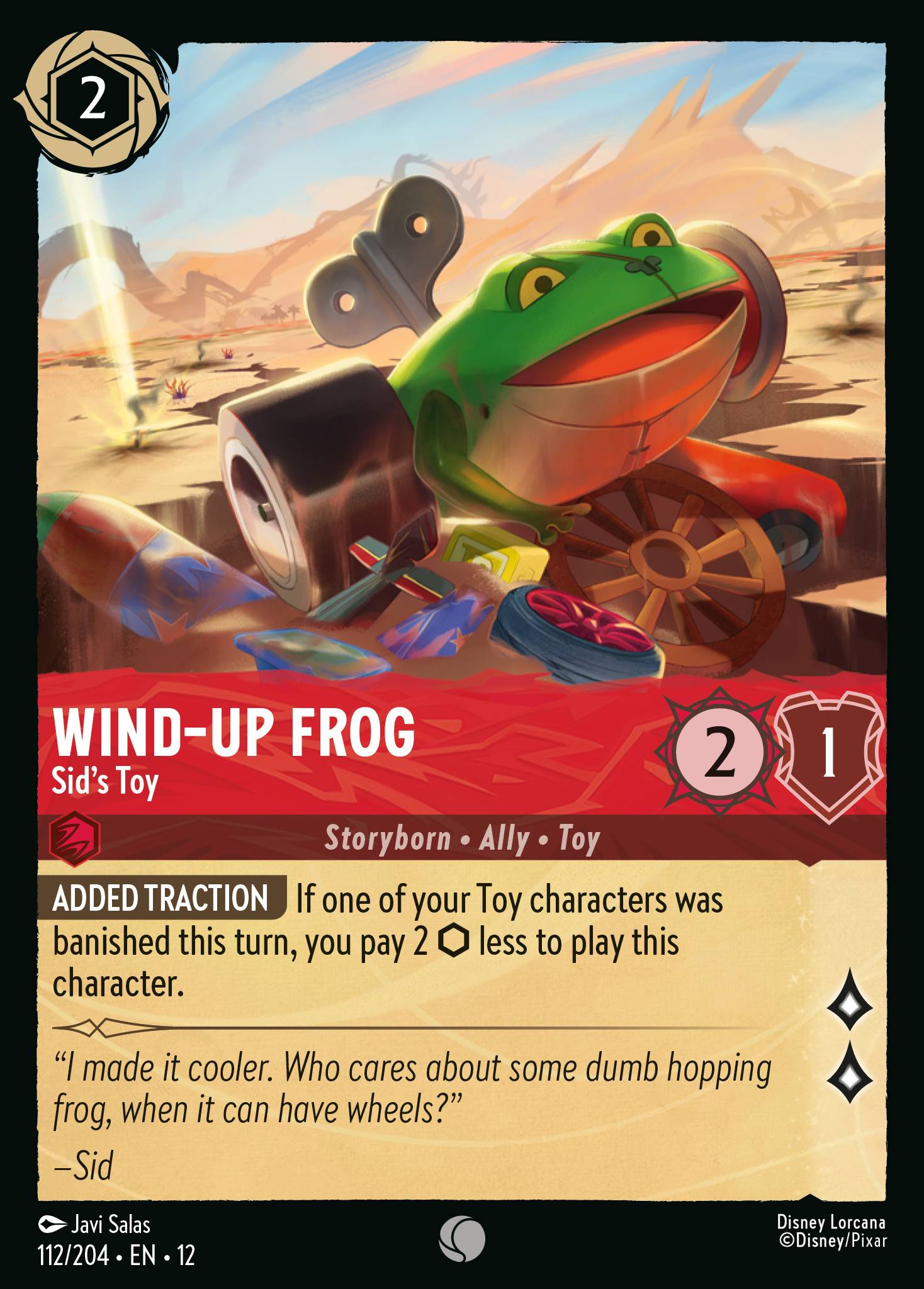 Wind-Up Frog Wilds Unknown Lorcana Card Wind-Up Frog Wilds Unknown Lorcana Card