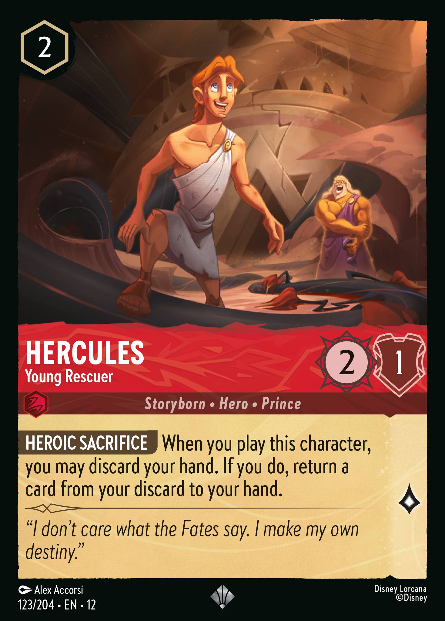 Hercules Wilds Unknown Lorcana Card Hercules Wilds Unknown Lorcana Card