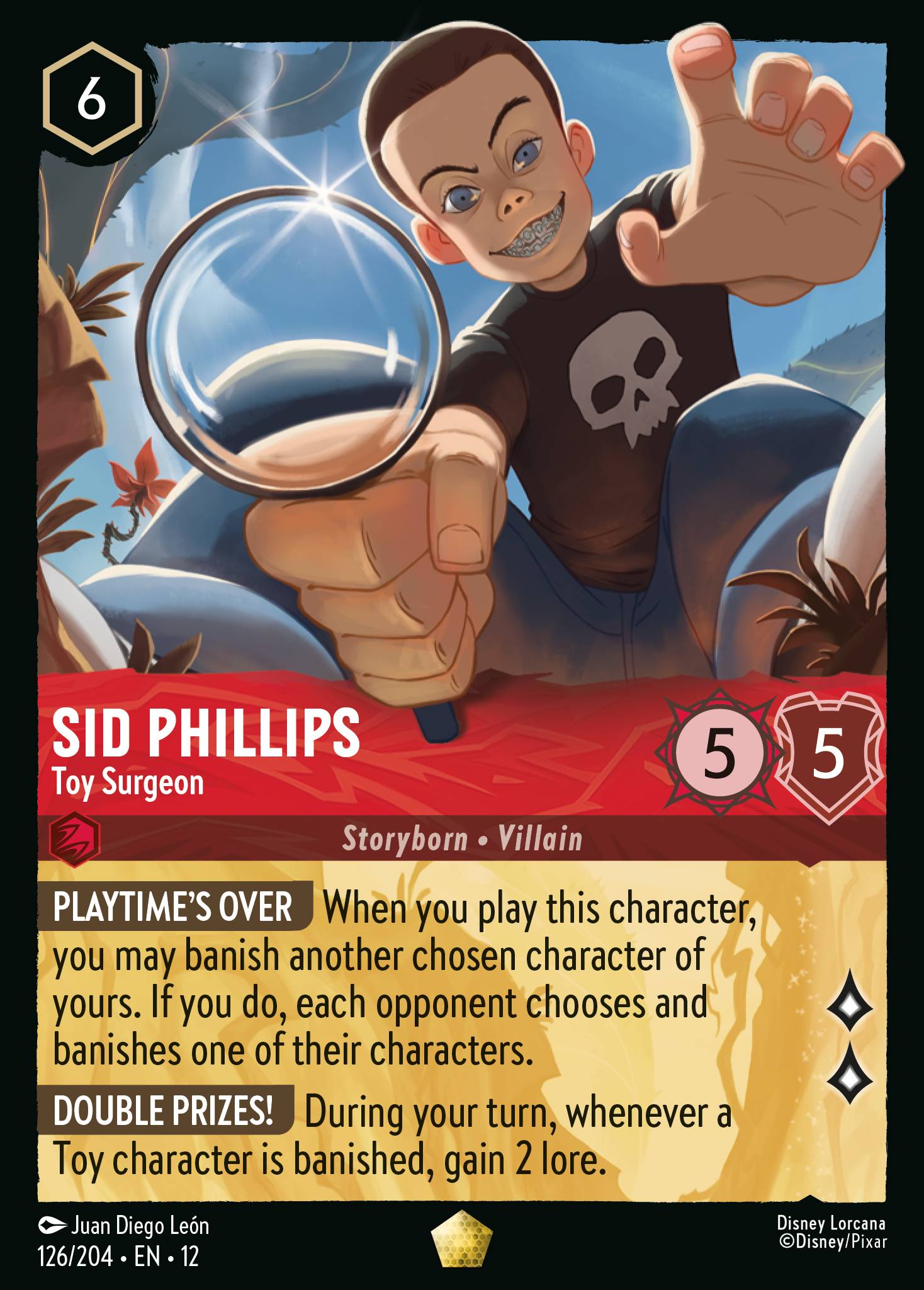 Sid Phillips Wilds Unknown Lorcana Card Sid Phillips Wilds Unknown Lorcana Card