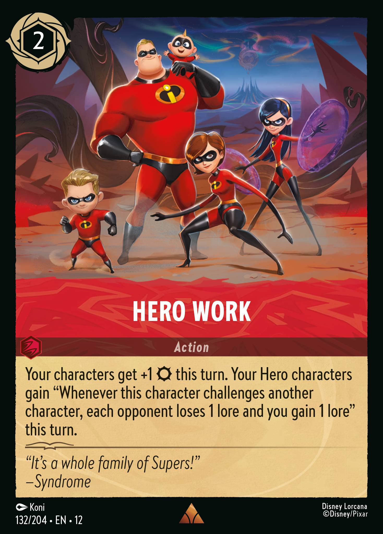 Hero Work Wilds Unknown Lorcana Card Hero Work Wilds Unknown Lorcana Card