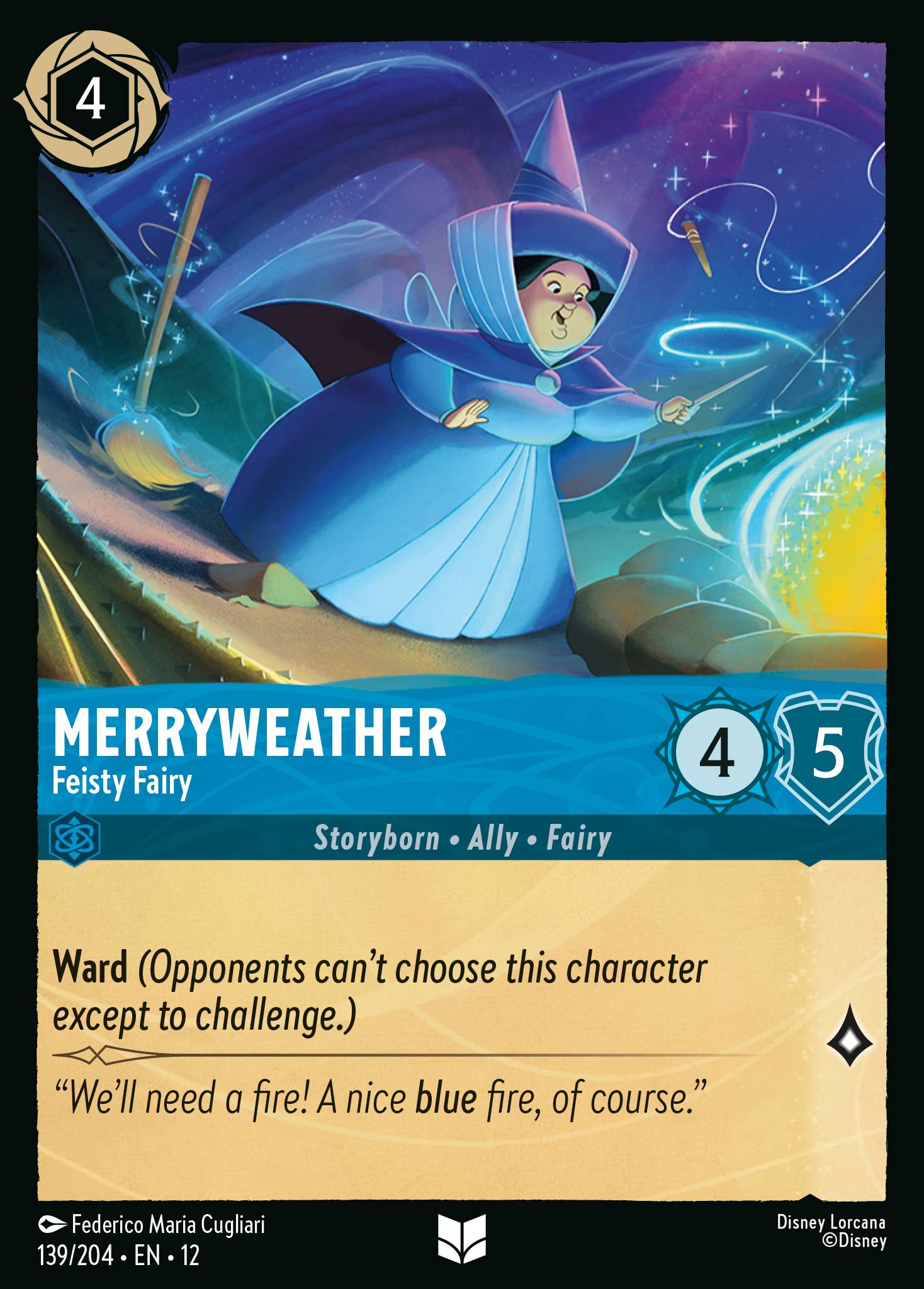 Merryweather Wilds Unknown Lorcana Card Merryweather Wilds Unknown Lorcana Card