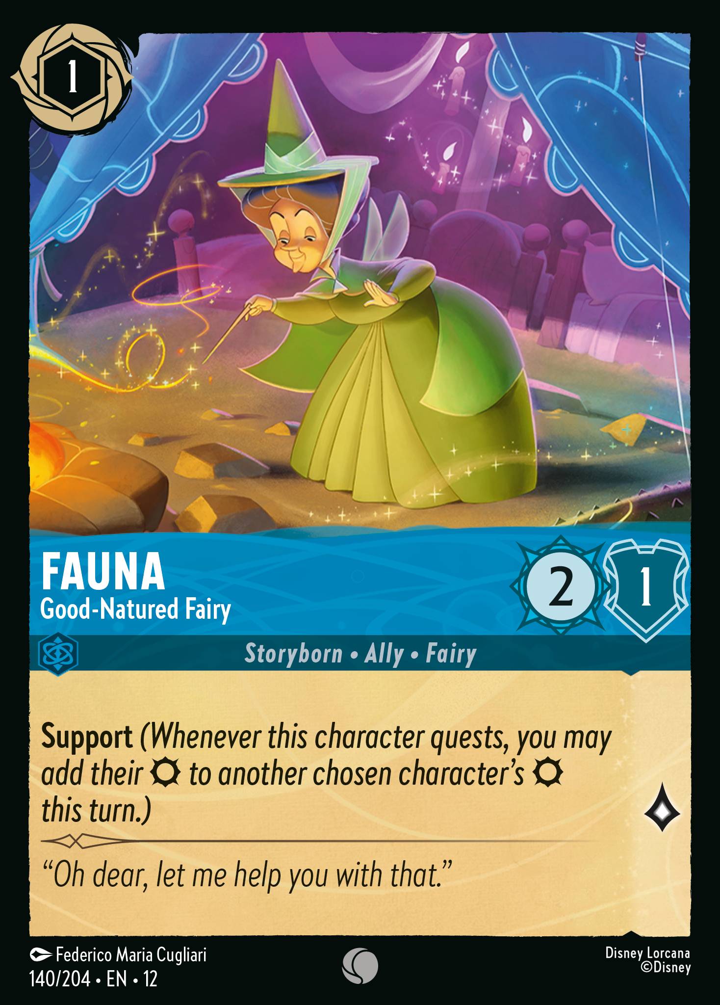 Fauna Wilds Unknown Lorcana Card Fauna Wilds Unknown Lorcana Card