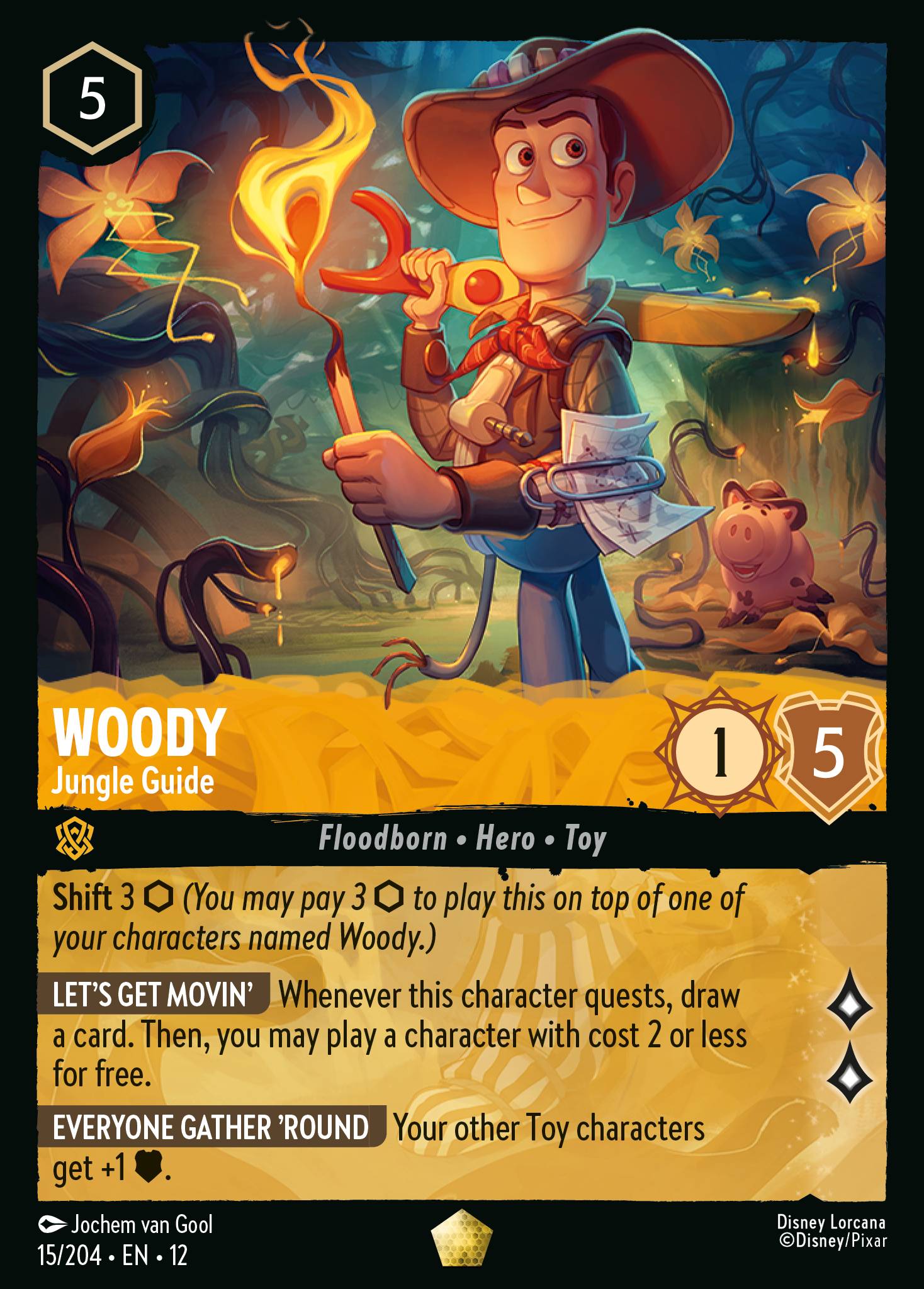 Woody Wilds Unknown Lorcana Card Woody Wilds Unknown Lorcana Card