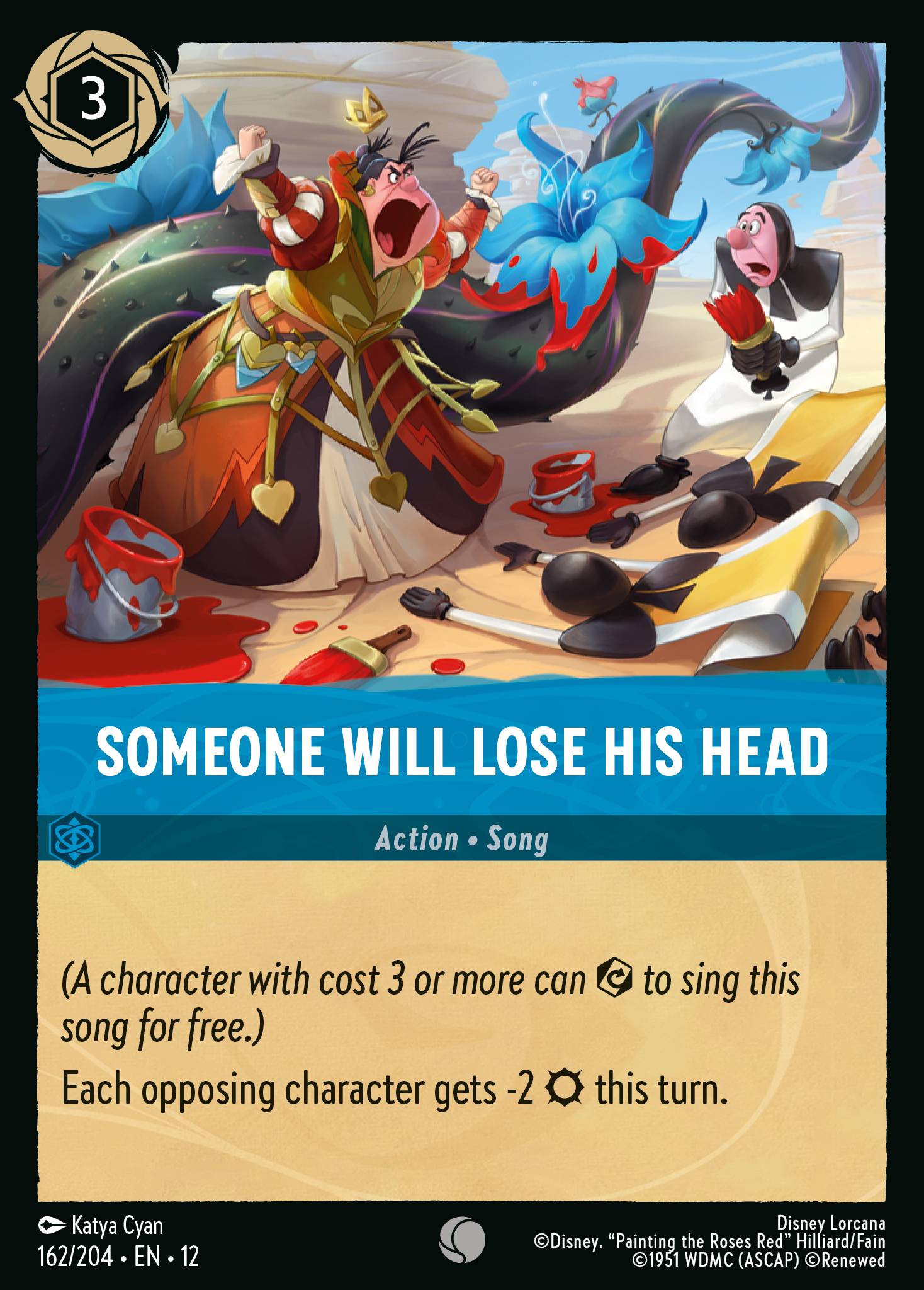 Someone Will Lose His Head Wilds Unknown Lorcana Card Someone Will Lose His Head Wilds Unknown Lorcana Card