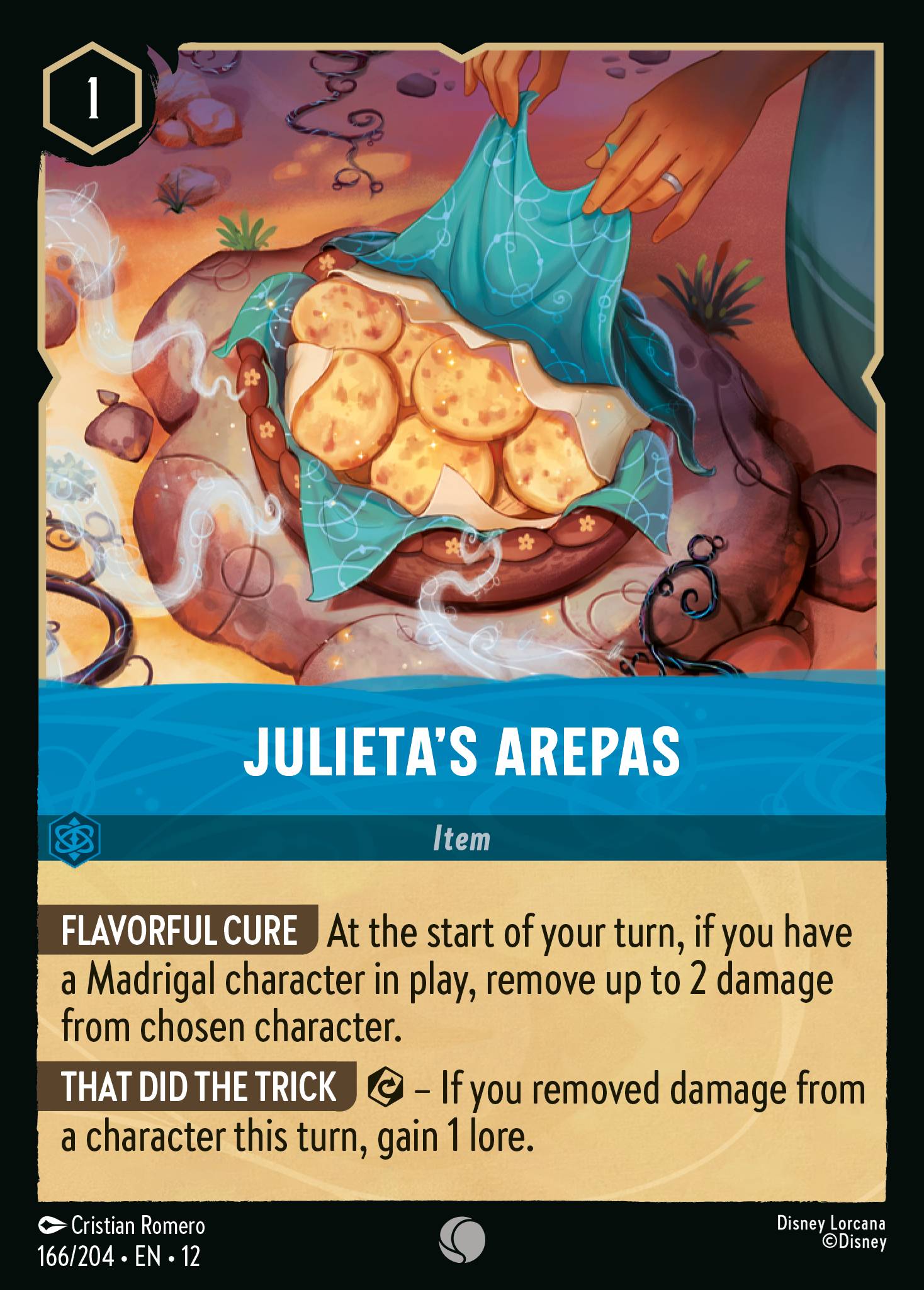 Julieta's Arepas Wilds Unknown Lorcana Card Julieta's Arepas Wilds Unknown Lorcana Card