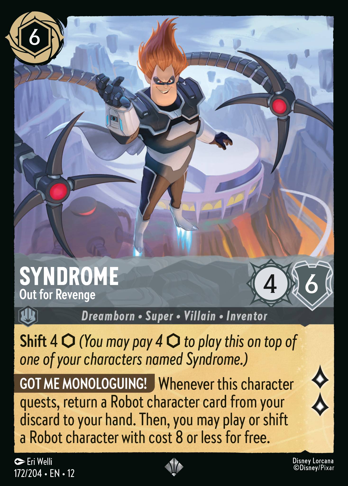 Syndrome Wilds Unknown Lorcana Card Syndrome Wilds Unknown Lorcana Card
