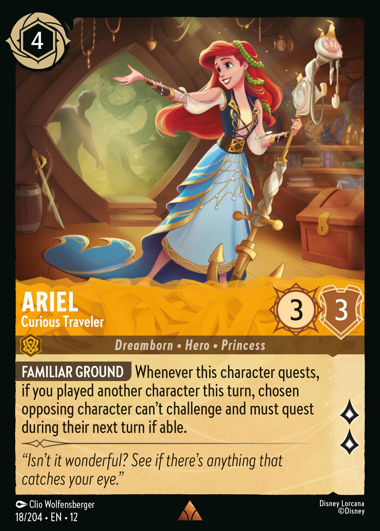 Ariel Wilds Unknown Lorcana Card Ariel Wilds Unknown Lorcana Card