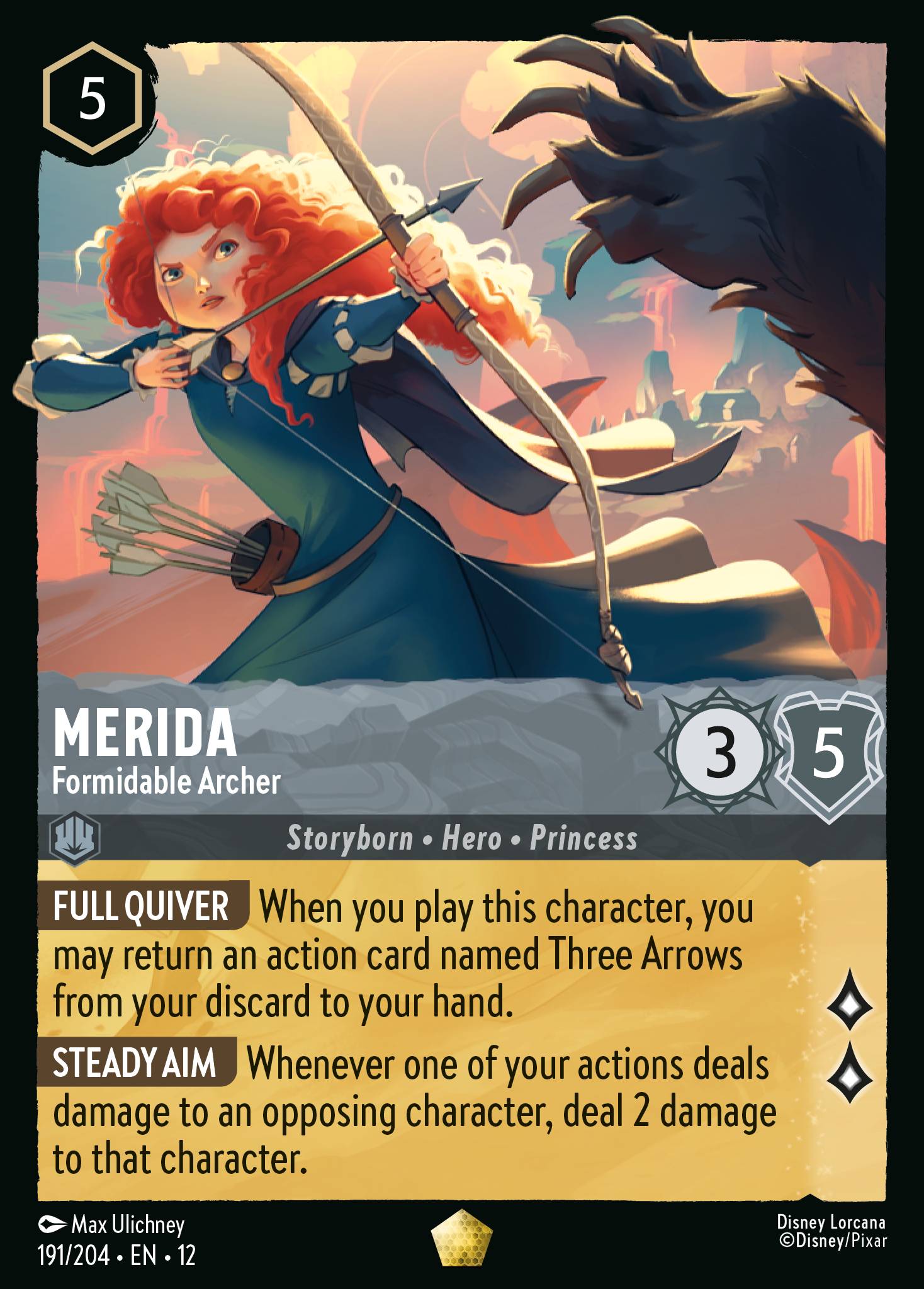 Merida Wilds Unknown Lorcana Card Merida Wilds Unknown Lorcana Card