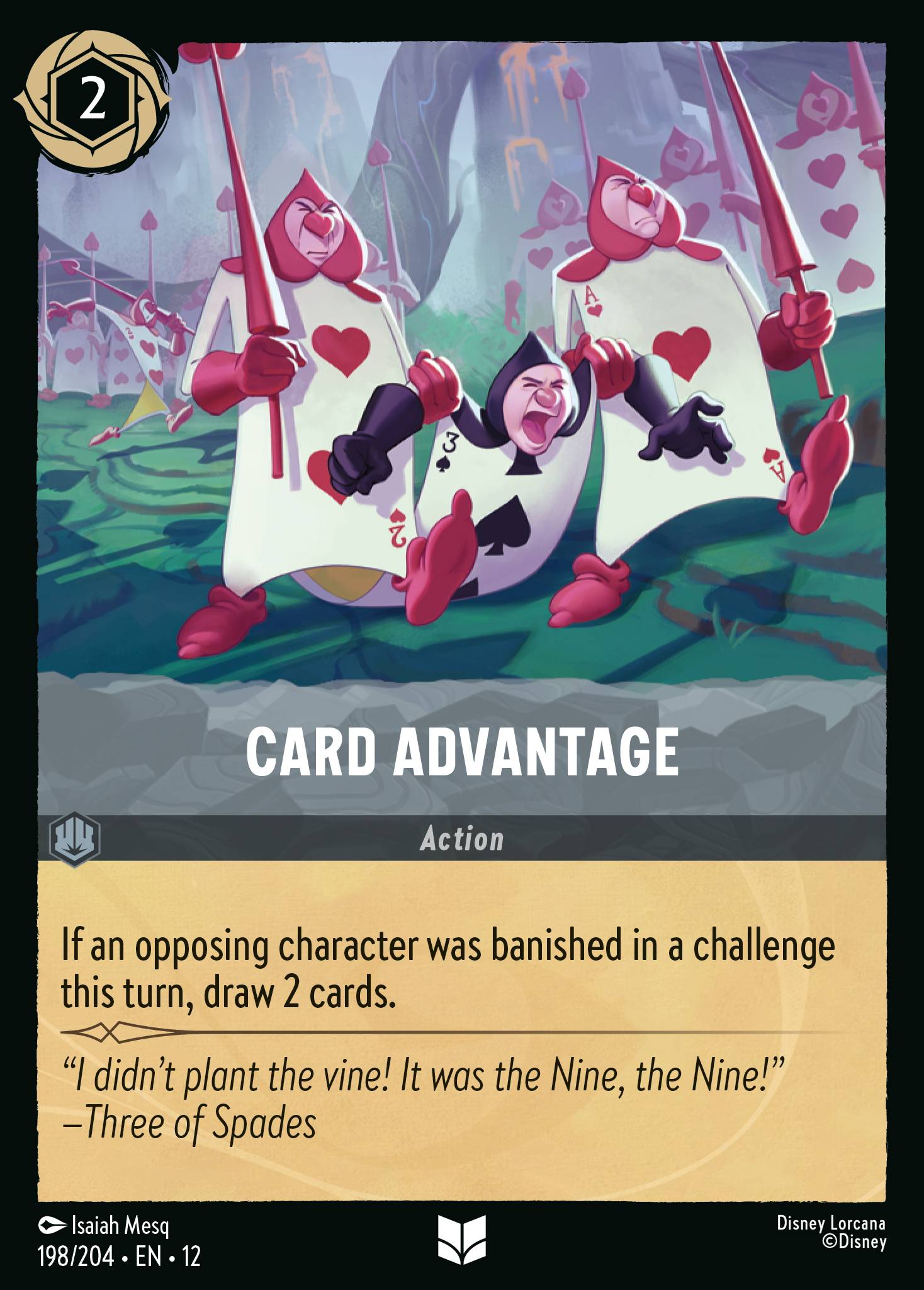 Card Advantage Wilds Unknown Lorcana Card Card Advantage Wilds Unknown Lorcana Card