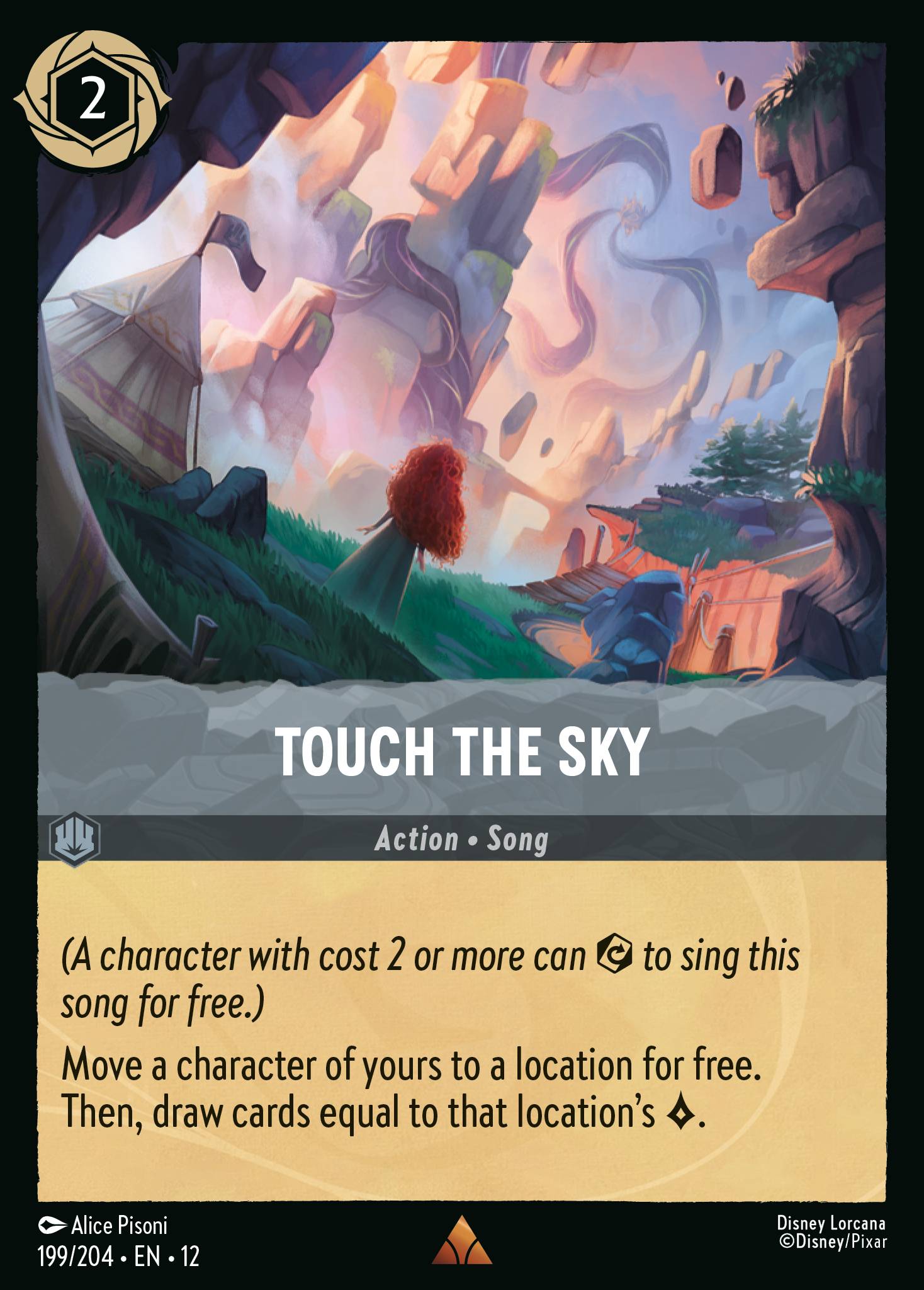 Touch the Sky Wilds Unknown Lorcana Card Touch the Sky Wilds Unknown Lorcana Card