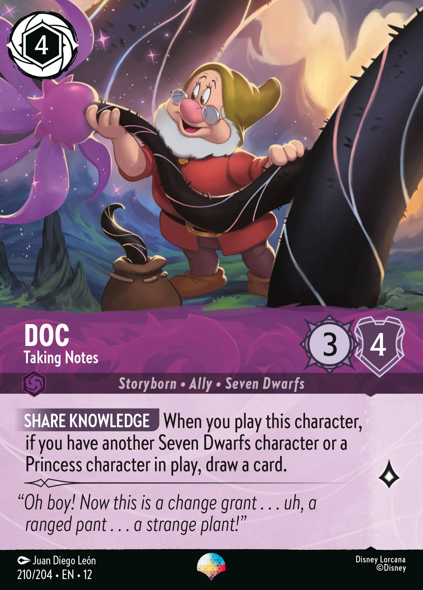 Doc Wilds Unknown Lorcana Card Doc Wilds Unknown Lorcana Card
