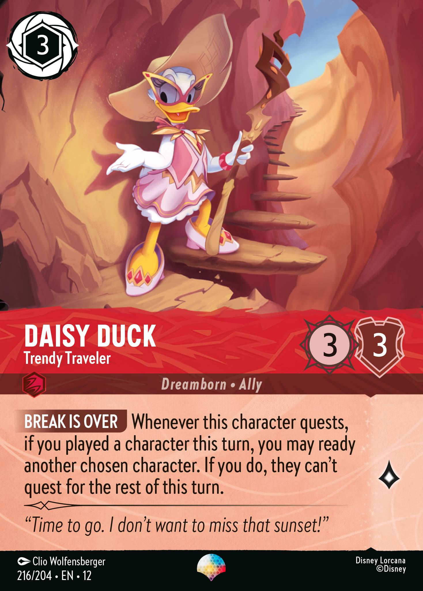 Daisy Duck Wilds Unknown Lorcana Card Daisy Duck Wilds Unknown Lorcana Card