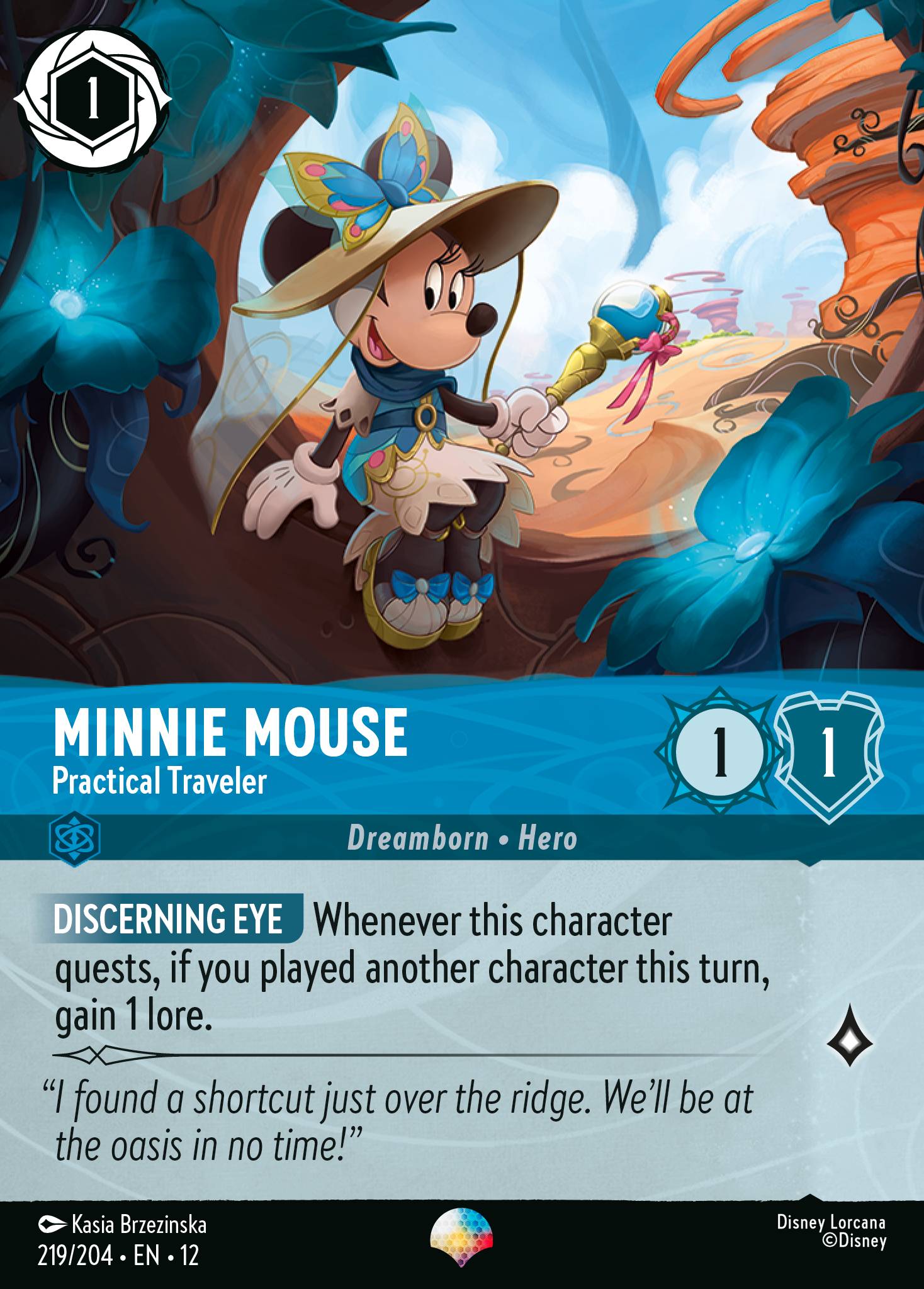 Minnie Mouse Wilds Unknown Lorcana Card Minnie Mouse Wilds Unknown Lorcana Card