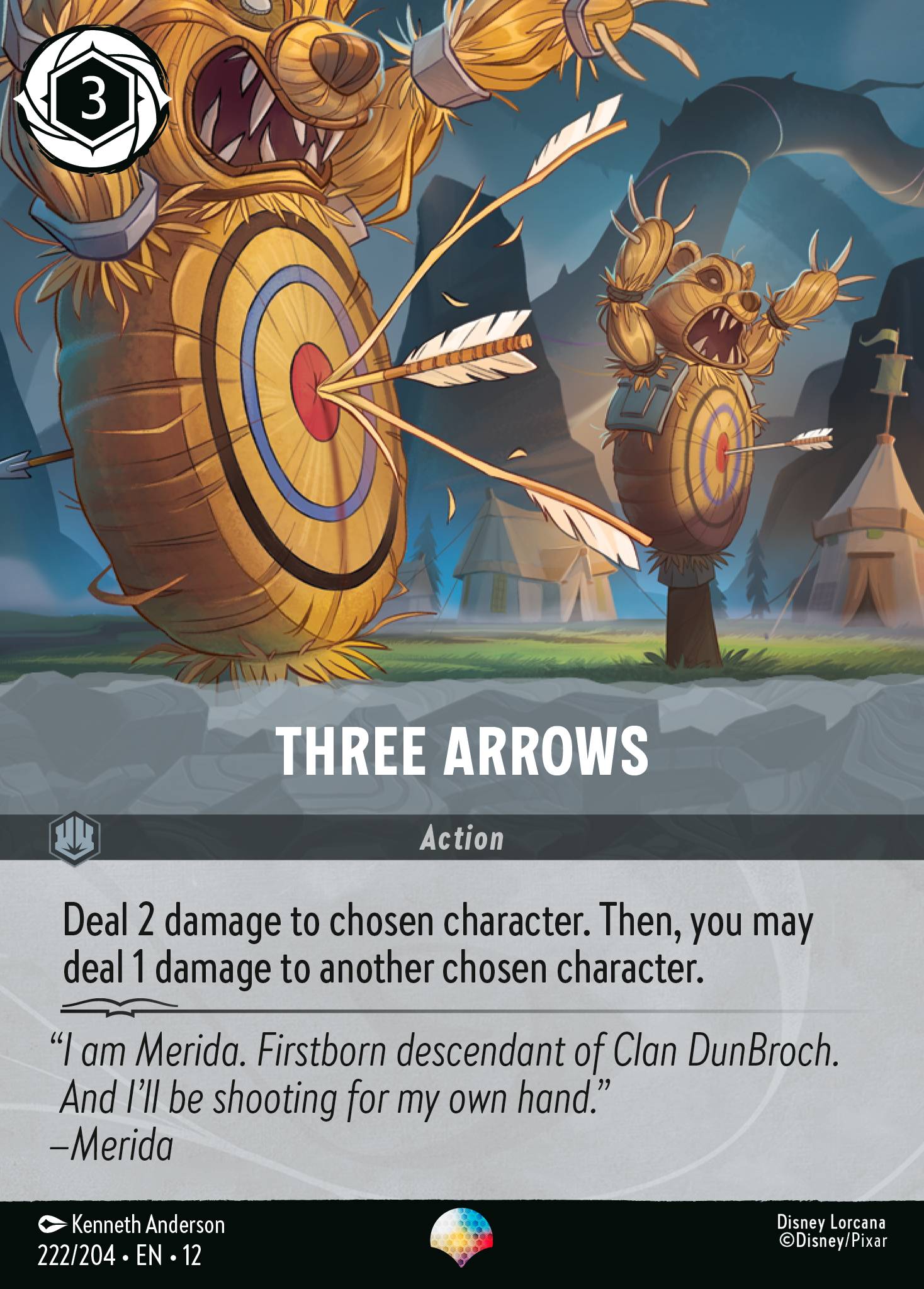 Three Arrows Wilds Unknown Lorcana Card Three Arrows Wilds Unknown Lorcana Card