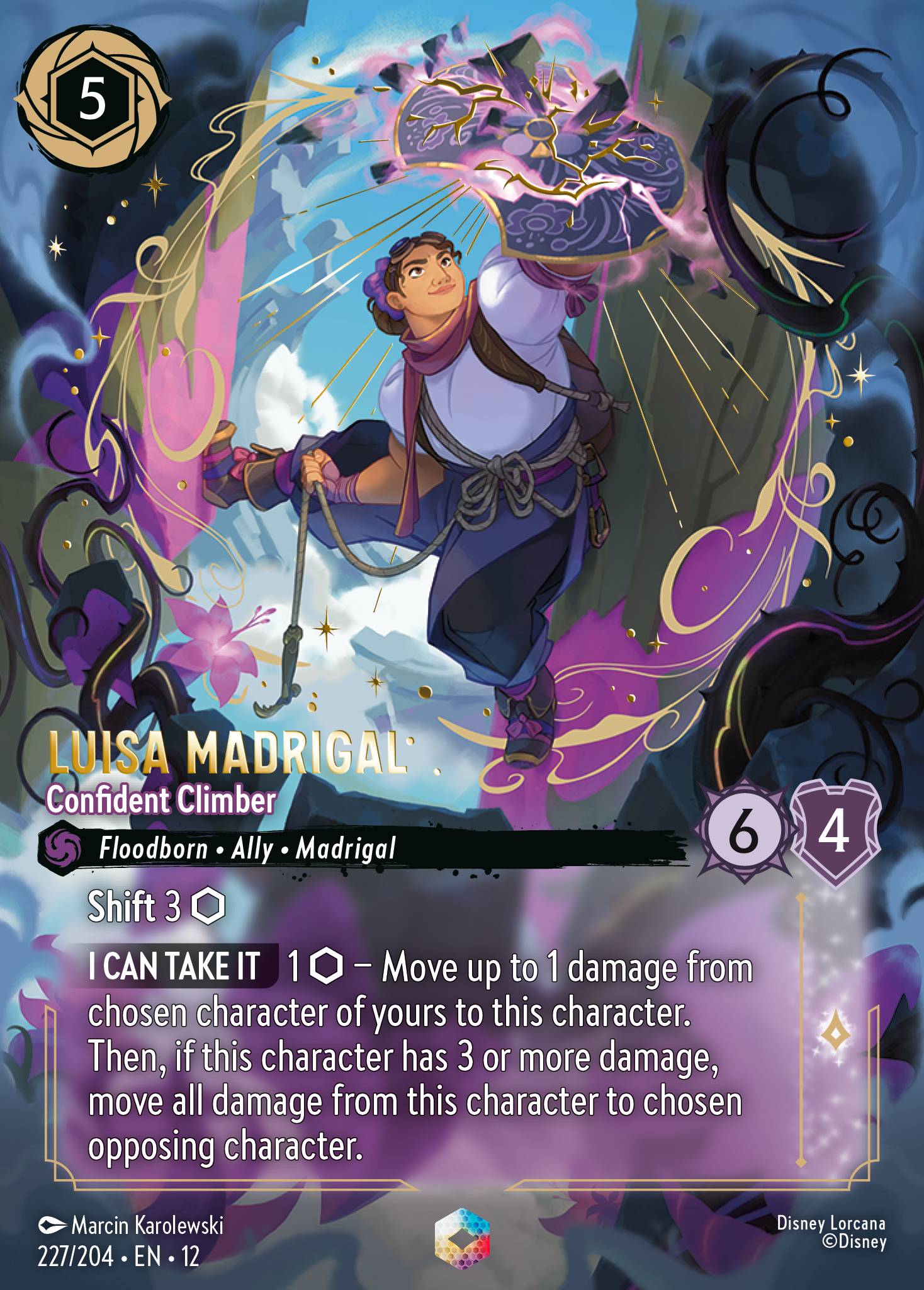 Luisa Madrigal Wilds Unknown Lorcana Card Luisa Madrigal Wilds Unknown Lorcana Card