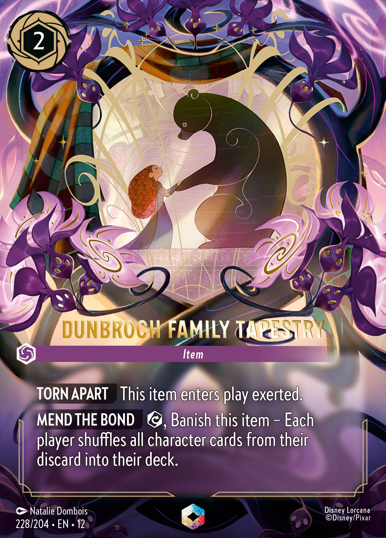 DunBroch Family Tapestry Wilds Unknown Lorcana Card DunBroch Family Tapestry Wilds Unknown Lorcana Card