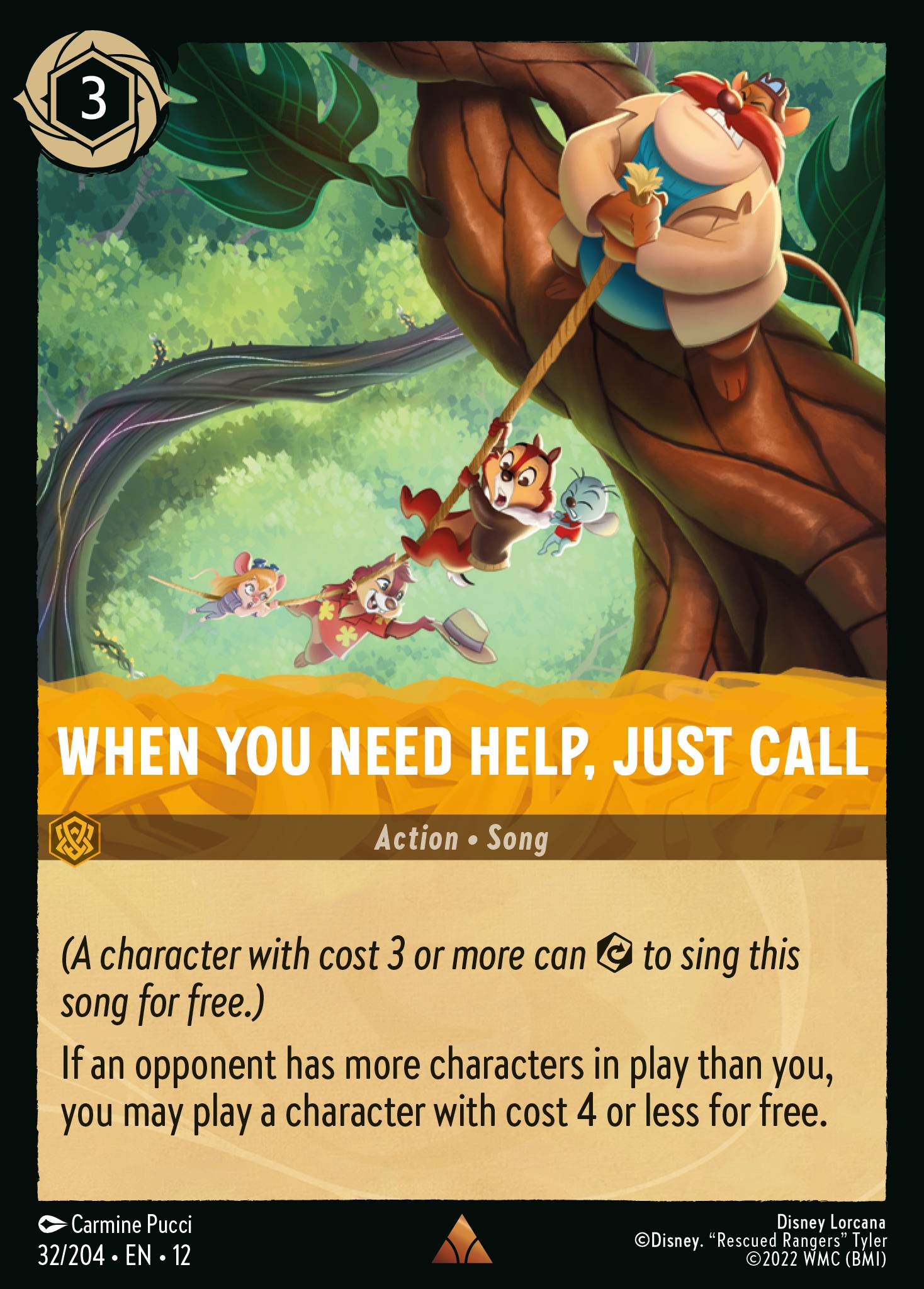 When You Need Help, Just Call Wilds Unknown Lorcana Card When You Need Help, Just Call Wilds Unknown Lorcana Card