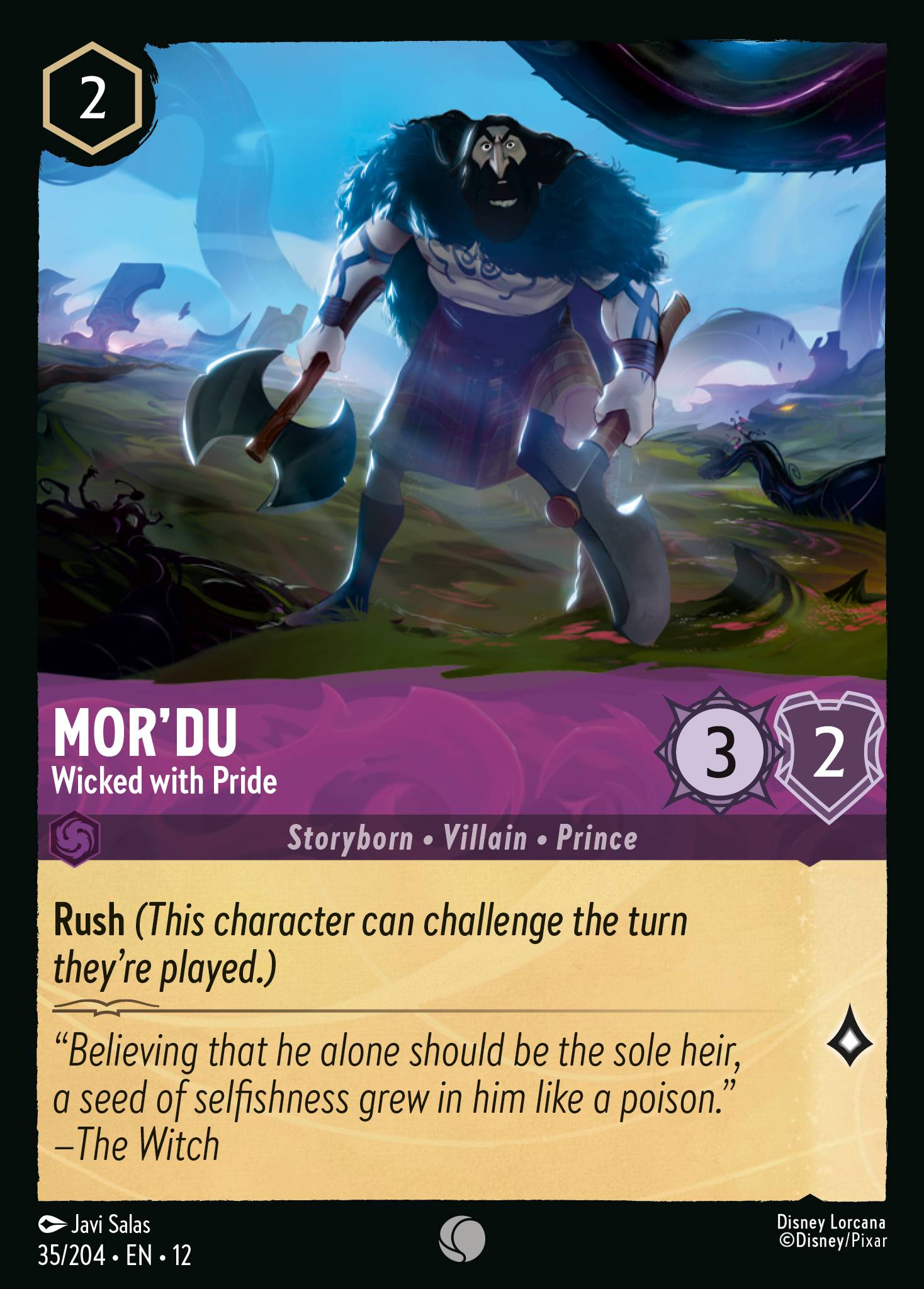 Mor'du Wilds Unknown Lorcana Card Mor'du Wilds Unknown Lorcana Card