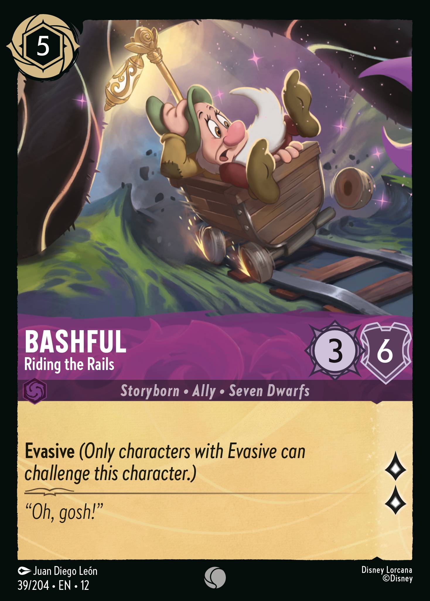 Bashful Wilds Unknown Lorcana Card Bashful Wilds Unknown Lorcana Card
