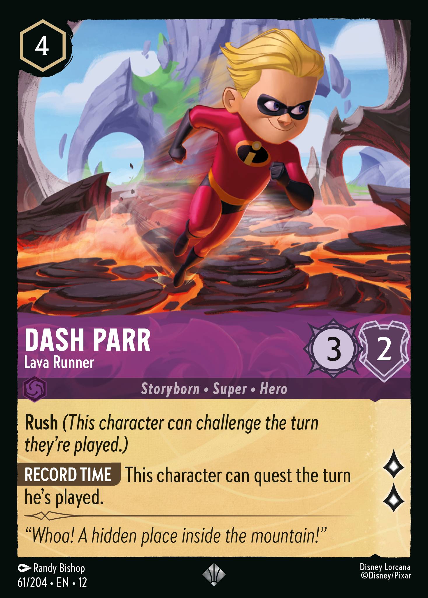 Dash Parr Wilds Unknown Lorcana Card Dash Parr Wilds Unknown Lorcana Card