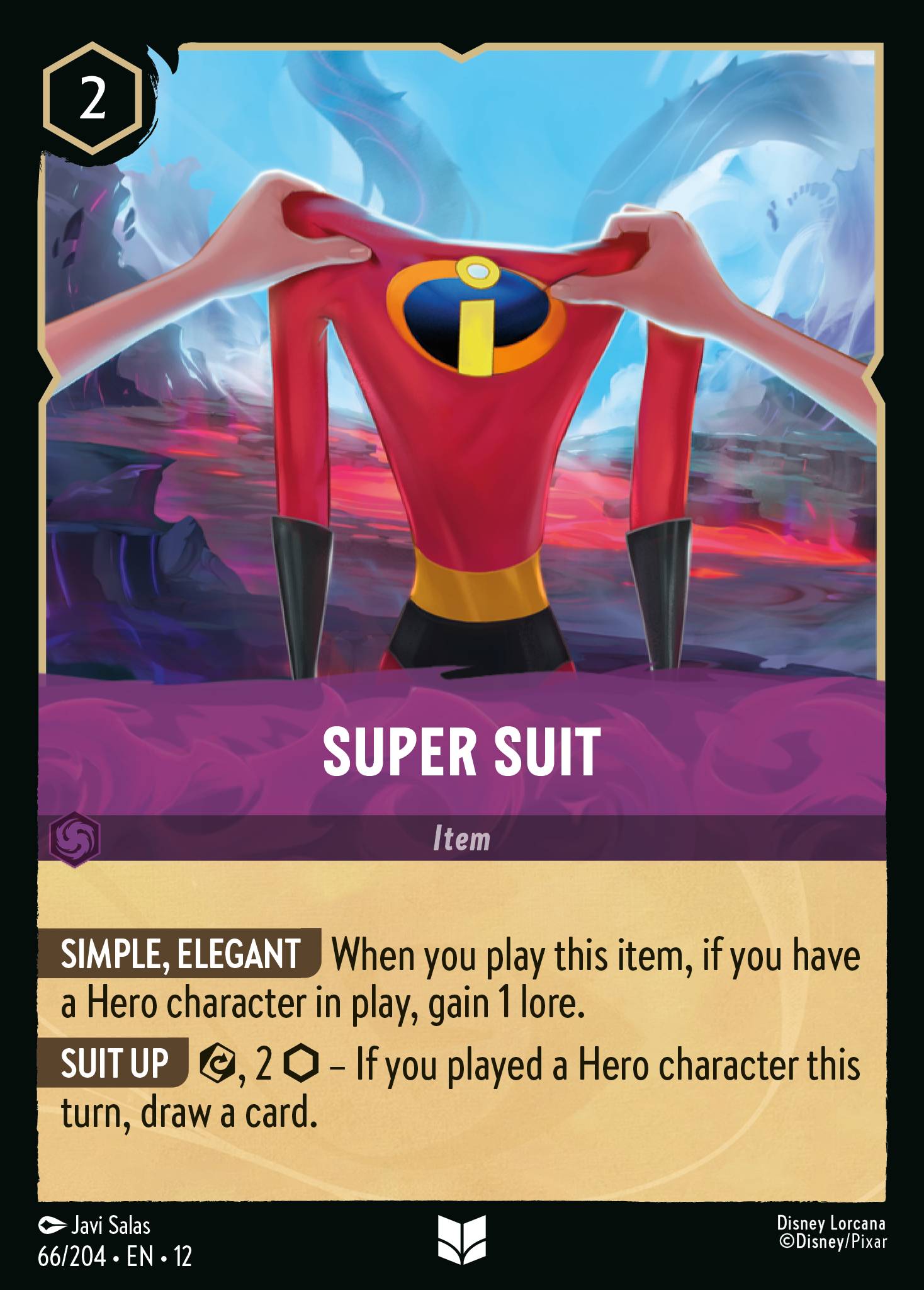 Super Suit Wilds Unknown Lorcana Card Super Suit Wilds Unknown Lorcana Card