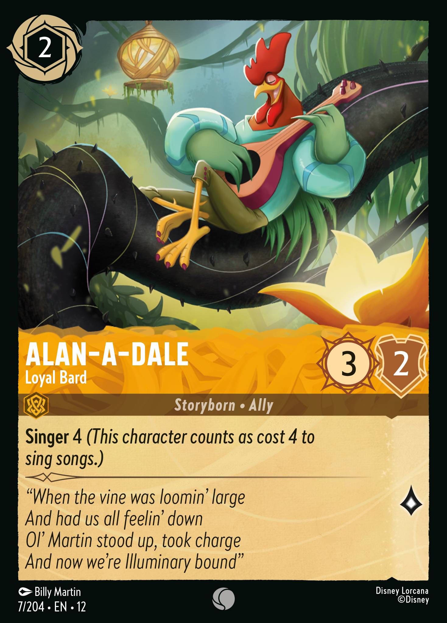 Alan-a-Dale Wilds Unknown Lorcana Card Alan-a-Dale Wilds Unknown Lorcana Card