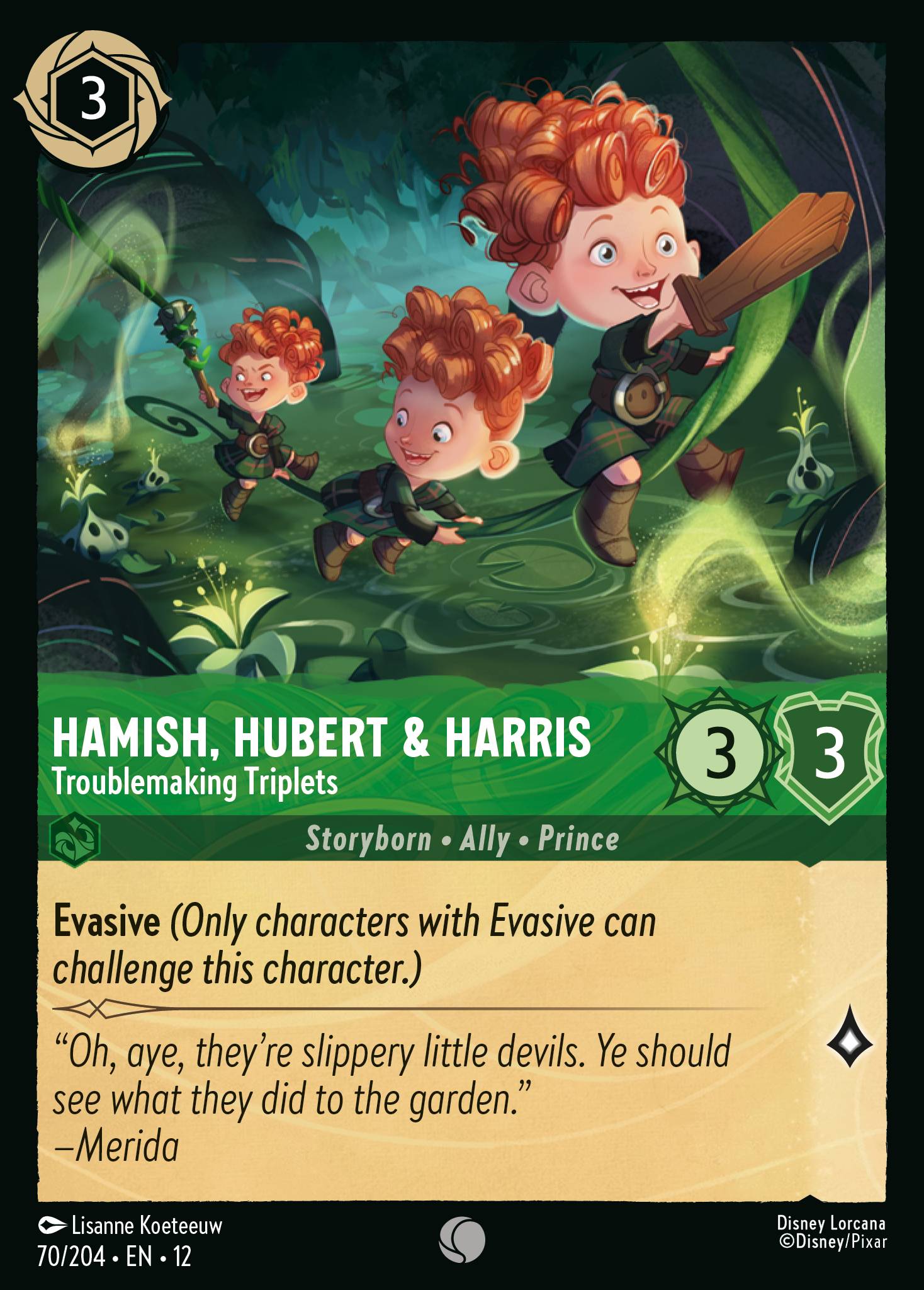 Hamish, Hubert & Harris Wilds Unknown Lorcana Card Hamish, Hubert & Harris Wilds Unknown Lorcana Card