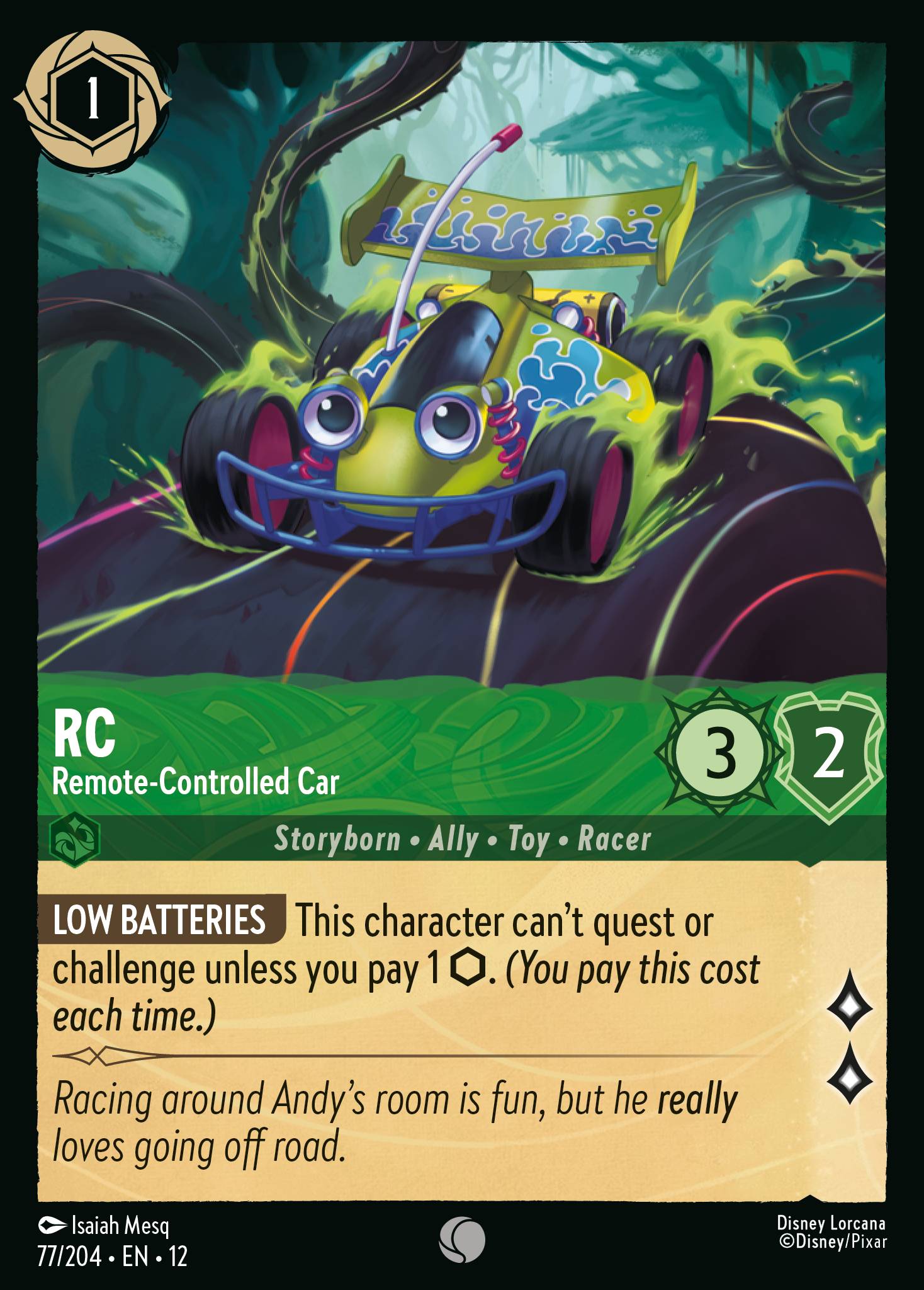 RC Wilds Unknown Lorcana Card RC Wilds Unknown Lorcana Card