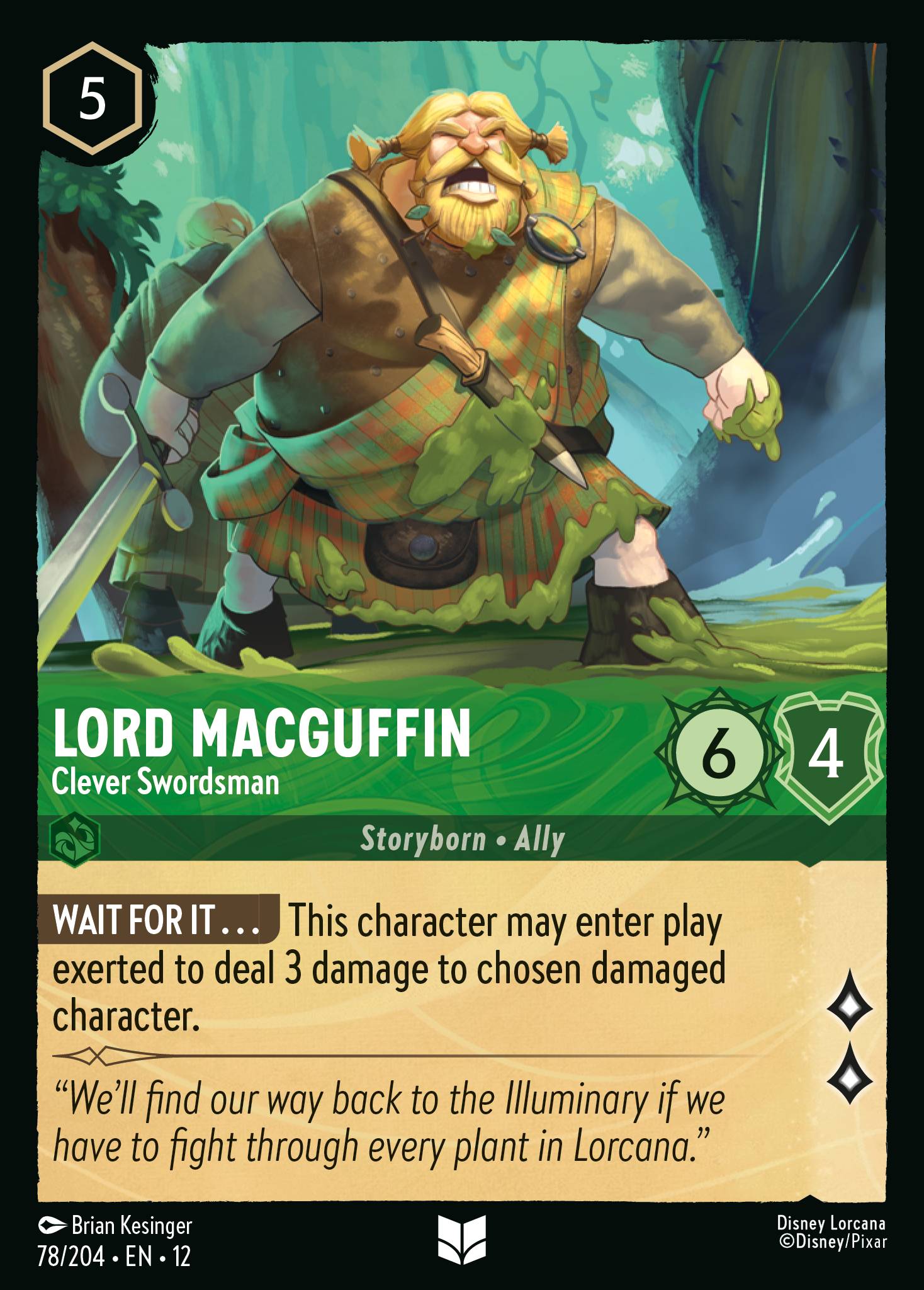 Lord MacGuffin Wilds Unknown Lorcana Card Lord MacGuffin Wilds Unknown Lorcana Card