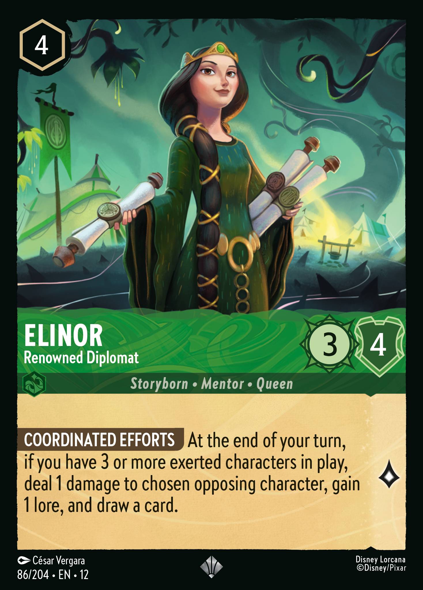 Elinor Wilds Unknown Lorcana Card Elinor Wilds Unknown Lorcana Card