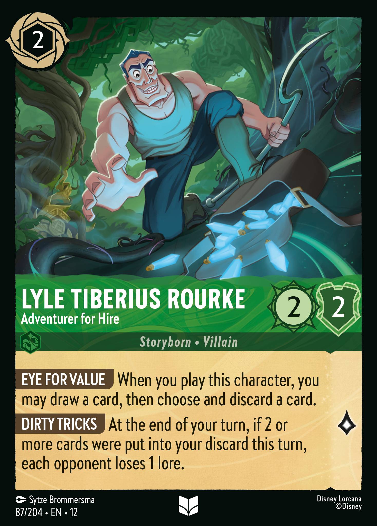 Lyle Tiberius Rourke Wilds Unknown Lorcana Card Lyle Tiberius Rourke Wilds Unknown Lorcana Card