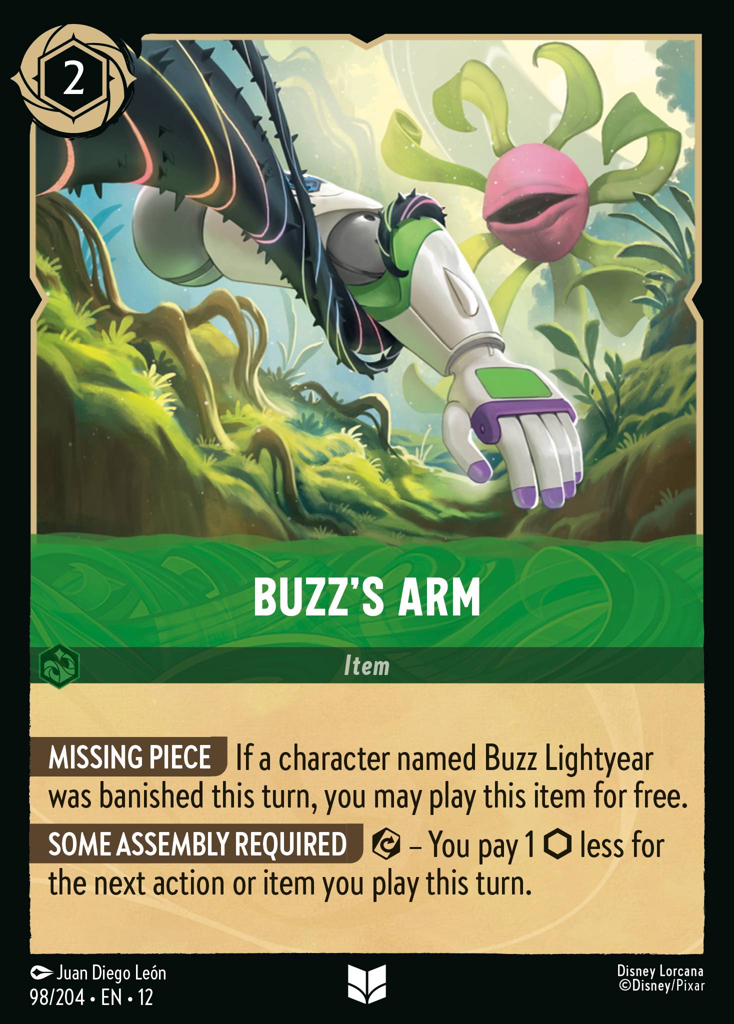 Buzz's Arm Wilds Unknown Lorcana Card Buzz's Arm Wilds Unknown Lorcana Card
