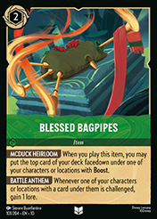 Blessed Bagpipes Whispers in the Well Card List