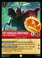 The Headless Horseman Whispers in the Well Card List