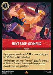 Next Stop, Olympus Whispers in the Well Card List
