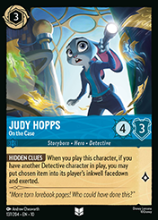 Judy Hopps Whispers in the Well Card List