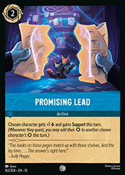 Promising Lead Whispers in the Well Card List