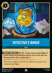 Detective's Badge Whispers in the Well Card List