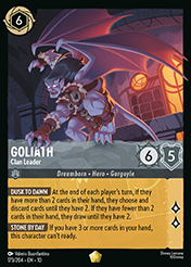 Goliath Whispers in the Well Card List