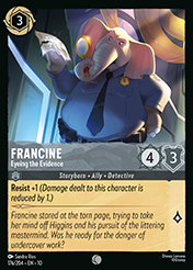 Francine Whispers in the Well Card List