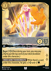 Zeus Whispers in the Well Card List