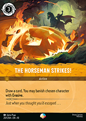 The Horseman Strikes! Whispers in the Well Card List