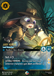 Judy Hopps Whispers in the Well Card List