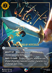 The Sword of Hercules Whispers in the Well Card List