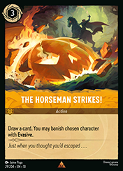 The Horseman Strikes! Whispers in the Well Card List